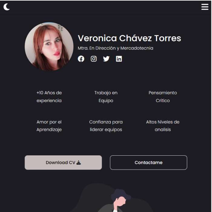 Captura de pantalla de una pagina web estatica sobre una plataforma de educación en linea